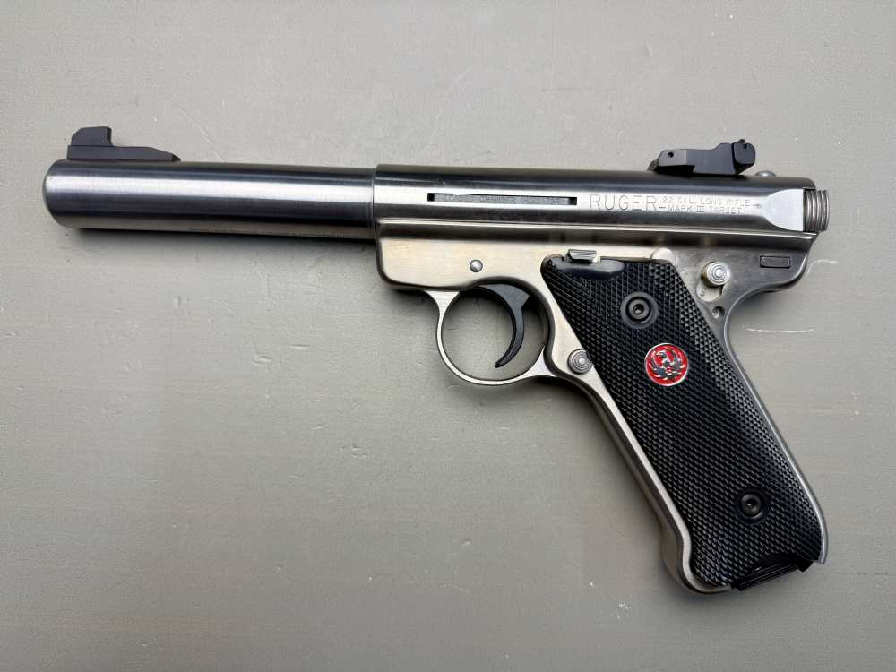 Ruger Mark III Target .22 LR Stainless 5.5” Bull Barrel – Ruger Case-img-1