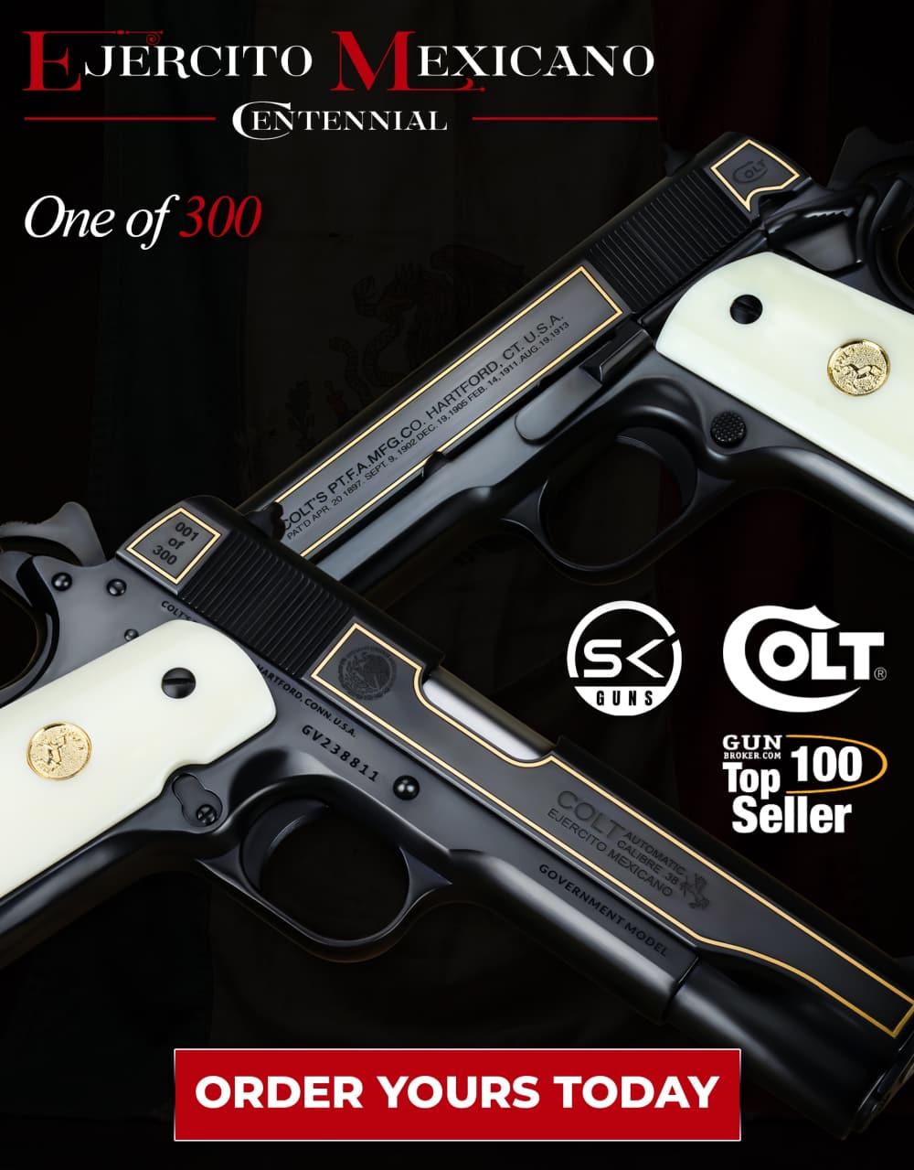 SK Customs Ejercito Mexicano Colt M1911 38 Super - CENTENNIAL ANNIVERSARY-img-0