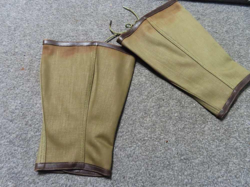 WWI US ARMY AND GERMAN AMMO POUCH-MESS KIT-LEGGINGS-MEAT TIN-PUTTEE-img-24