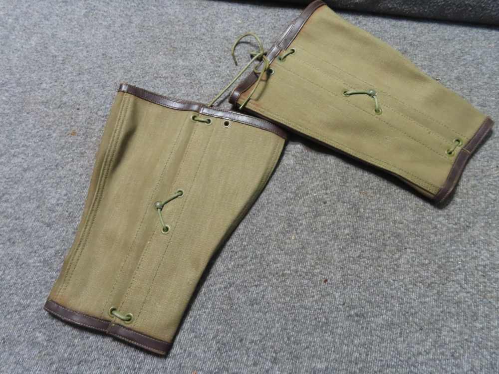 WWI US ARMY AND GERMAN AMMO POUCH-MESS KIT-LEGGINGS-MEAT TIN-PUTTEE-img-23