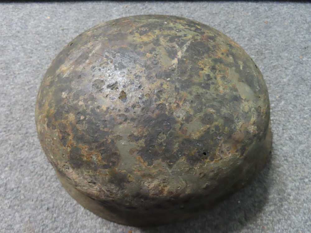 2-GROUND DUG WWII GERMAN HELMETS-M35 AND M40 MODELS-GREAT DISPLAY-img-13