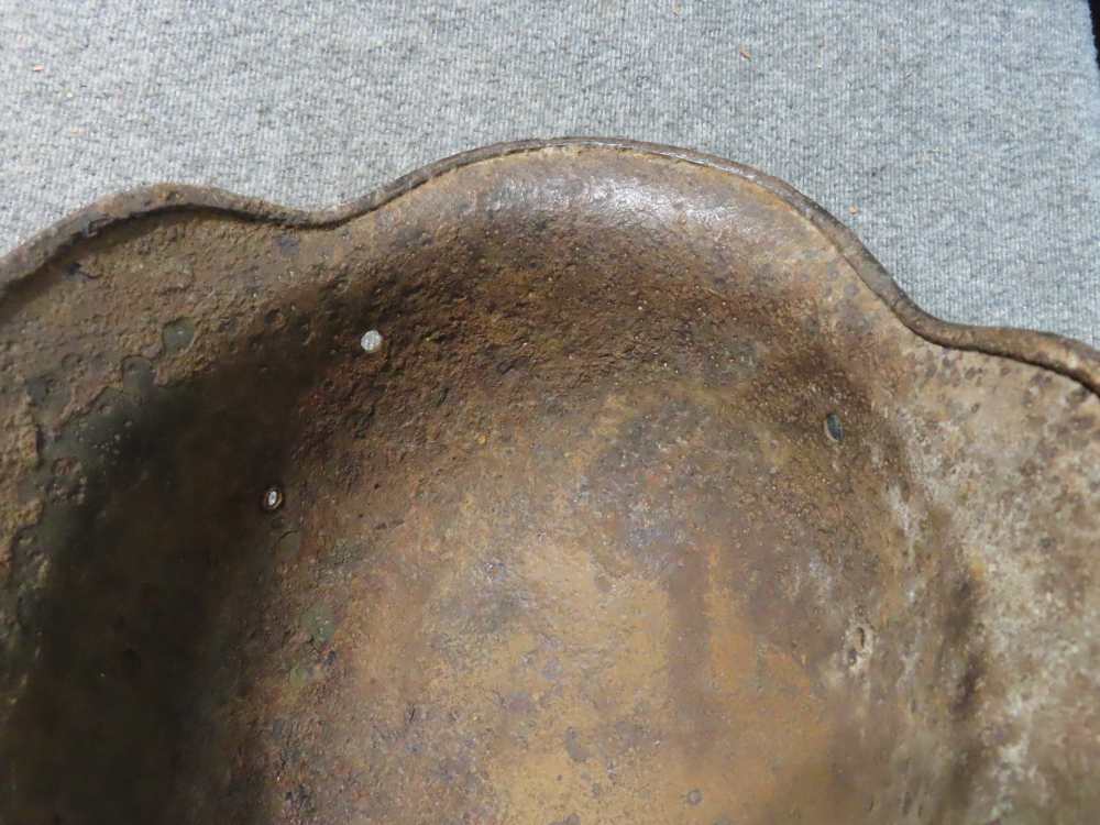 2-GROUND DUG WWII GERMAN HELMETS-M35 AND M40 MODELS-GREAT DISPLAY-img-7