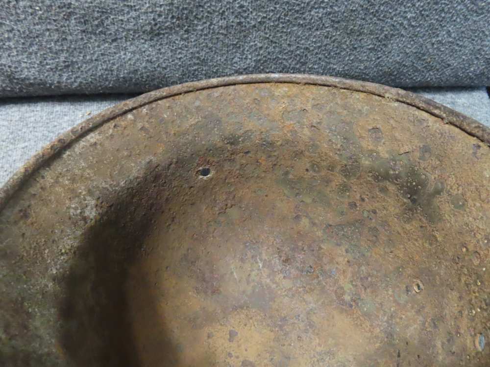 2-GROUND DUG WWII GERMAN HELMETS-M35 AND M40 MODELS-GREAT DISPLAY-img-8