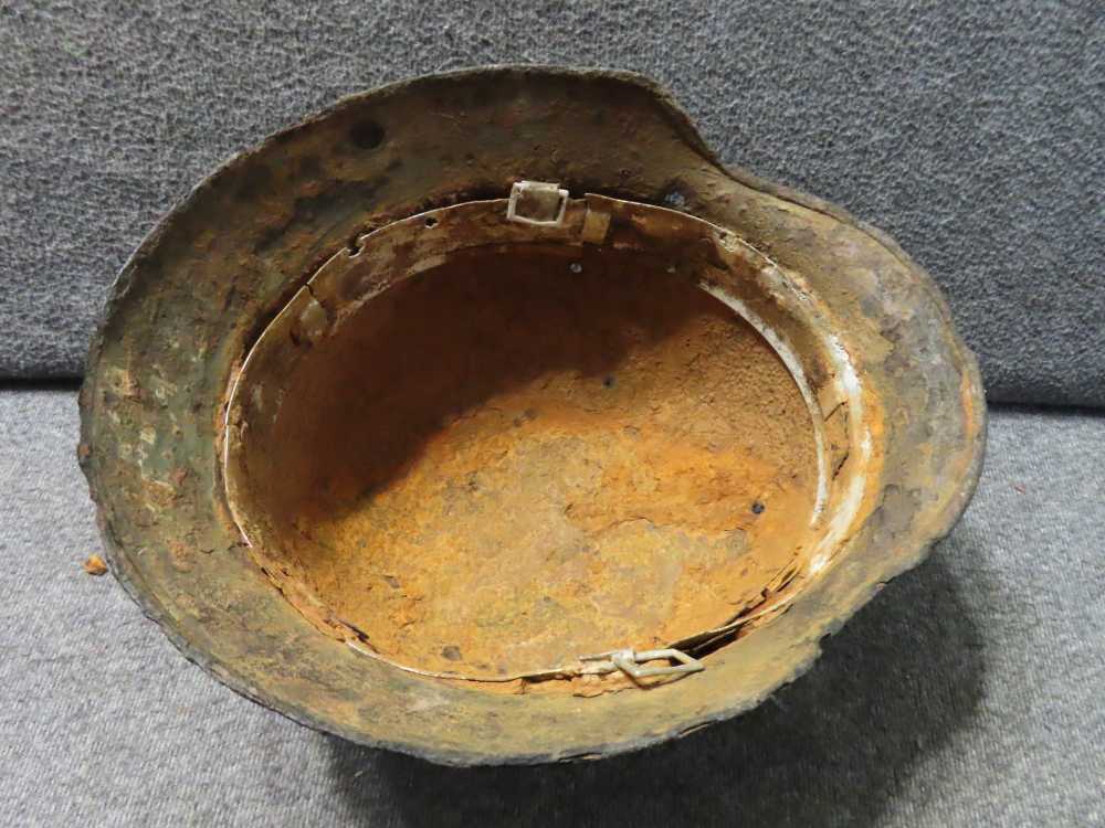 2-GROUND DUG WWII GERMAN HELMETS-M35 AND M40 MODELS-GREAT DISPLAY-img-14