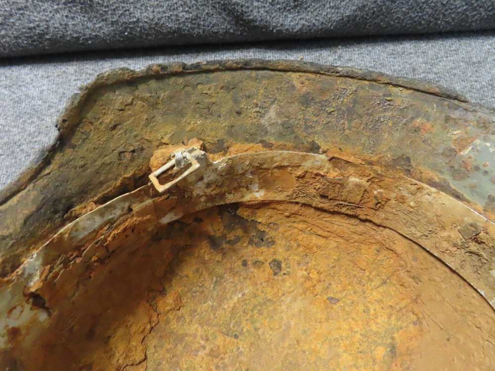 2-GROUND DUG WWII GERMAN HELMETS-M35 AND M40 MODELS-GREAT DISPLAY-img-18