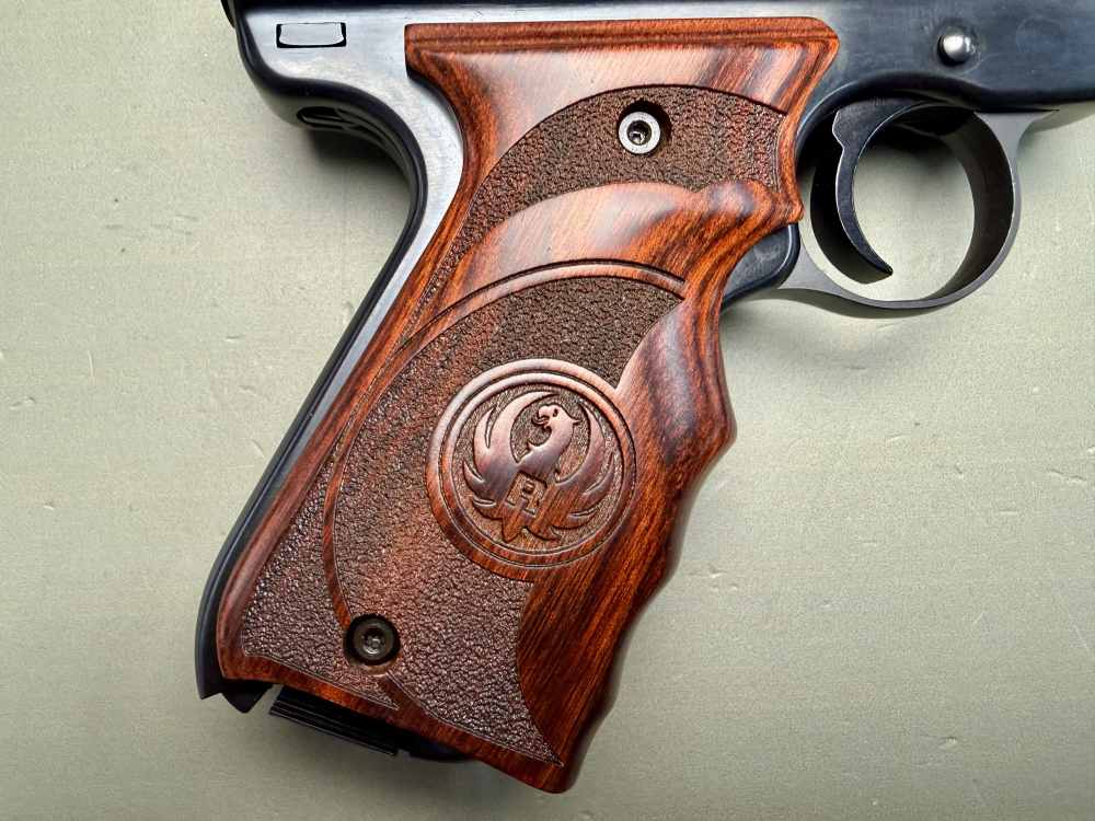 Ruger Mark III Target .22 LR – 5.5” Bull Barrel – Wood Target Grips – Box-img-7