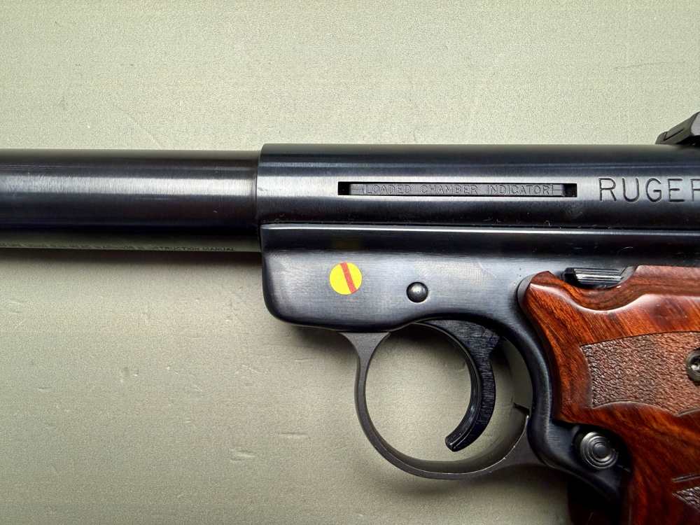 Ruger Mark III Target .22 LR – 5.5” Bull Barrel – Wood Target Grips – Box-img-13