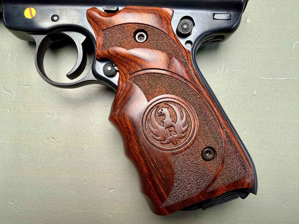 Ruger Mark III Target .22 LR – 5.5” Bull Barrel – Wood Target Grips – Box-img-11