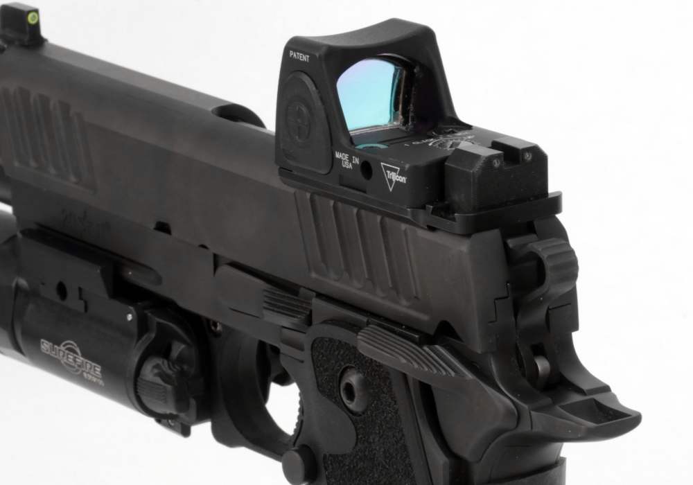 Staccato 2011P Pistol 9mm Trijicon RM06 Surefire X300 Pre Owned-img-5