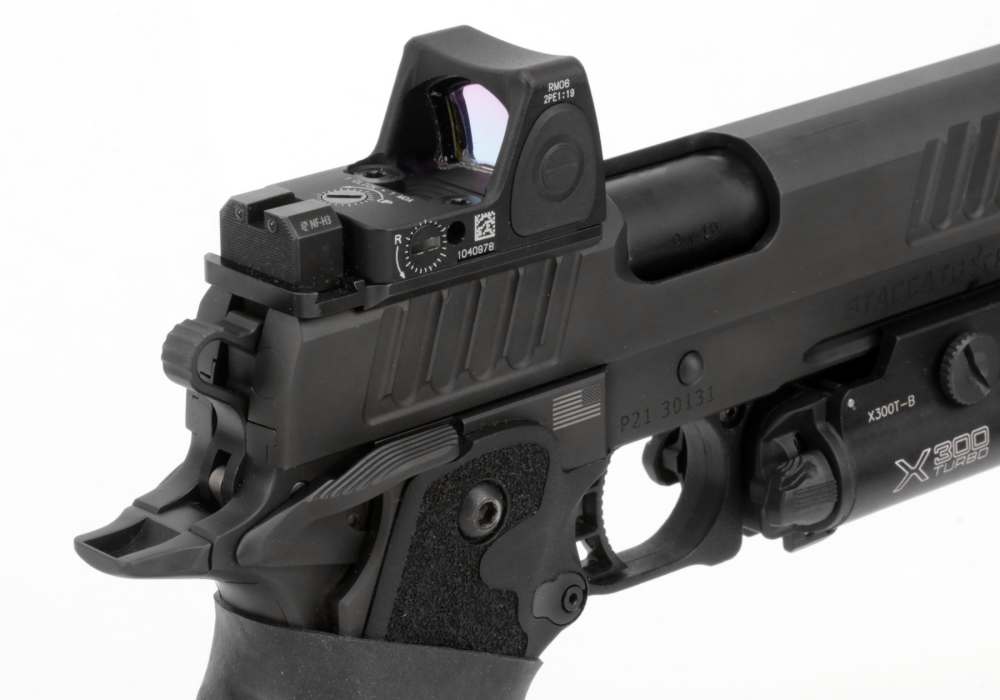 Staccato 2011P Pistol 9mm Trijicon RM06 Surefire X300 Pre Owned-img-2