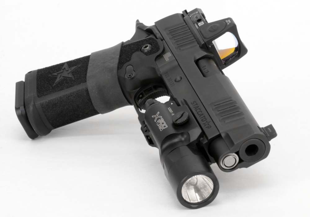 Staccato 2011P Pistol 9mm Trijicon RM06 Surefire X300 Pre Owned-img-11