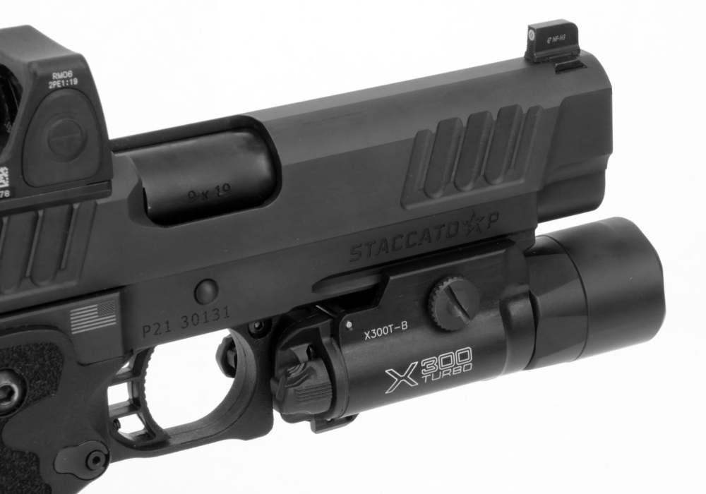 Staccato 2011P Pistol 9mm Trijicon RM06 Surefire X300 Pre Owned-img-3
