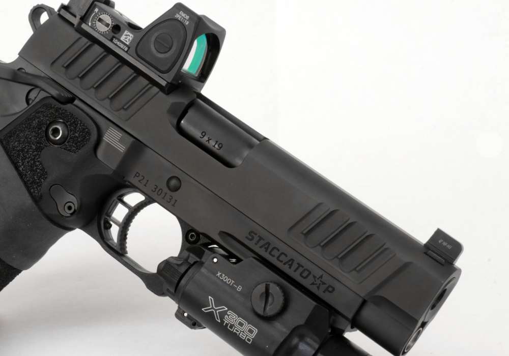 Staccato 2011P Pistol 9mm Trijicon RM06 Surefire X300 Pre Owned-img-10