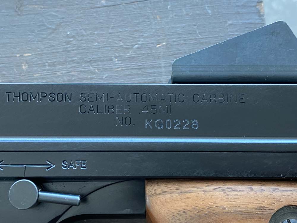 Auto Ordnance Thompson Carbine 45 ACP Great Condition No Reserve Auction-img-1