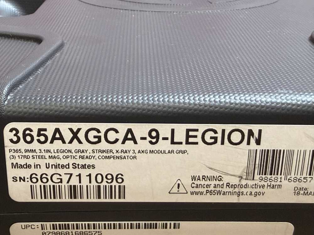 SIG Sauer P365 AXG Legion w/case & extras-img-20