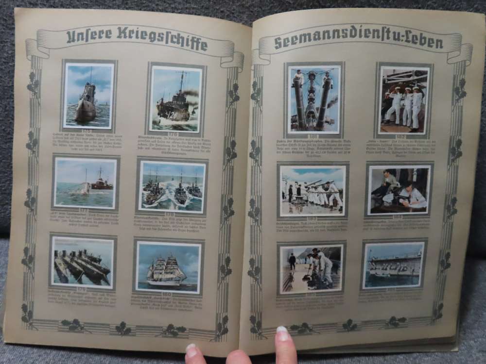ORIGINAL WWII GERMAN CIGARETTE CARD ALBUM "DIE DEUTSCHE WEHRMACHT"-1936-img-17