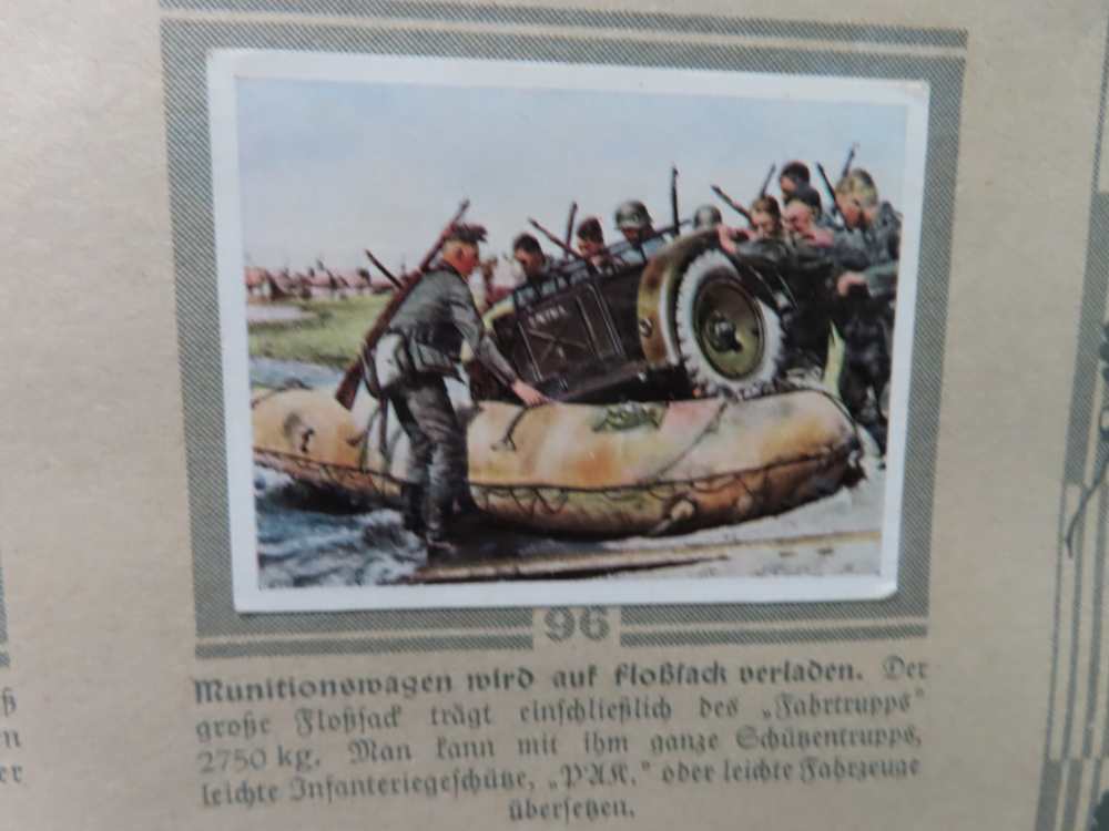 ORIGINAL WWII GERMAN CIGARETTE CARD ALBUM "DIE DEUTSCHE WEHRMACHT"-1936-img-14