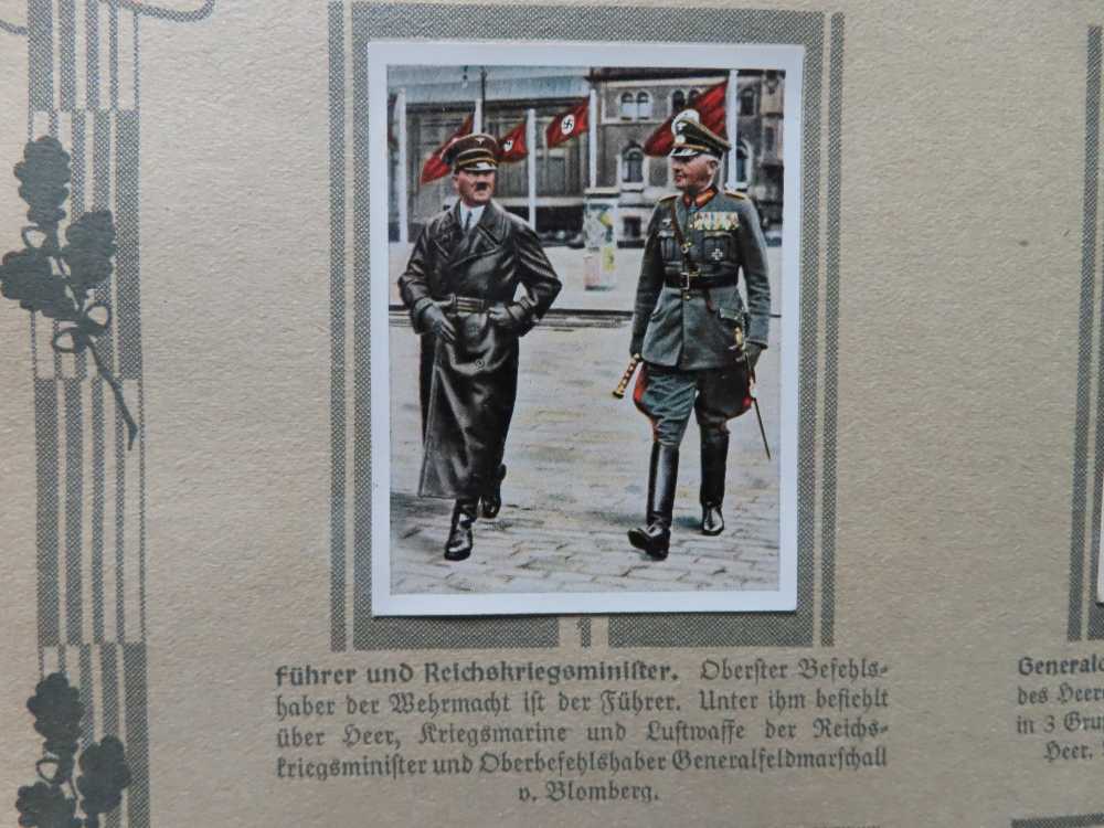 ORIGINAL WWII GERMAN CIGARETTE CARD ALBUM "DIE DEUTSCHE WEHRMACHT"-1936-img-7