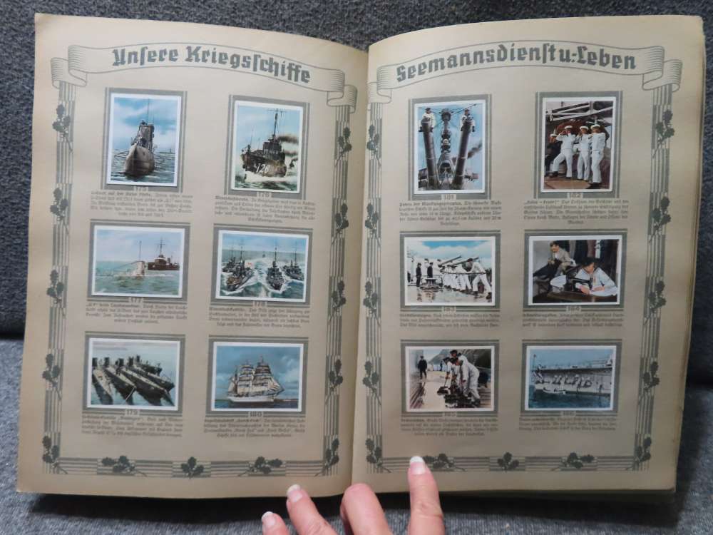 ORIGINAL WWII GERMAN CIGARETTE CARD ALBUM "DIE DEUTSCHE WEHRMACHT"-1936-img-11