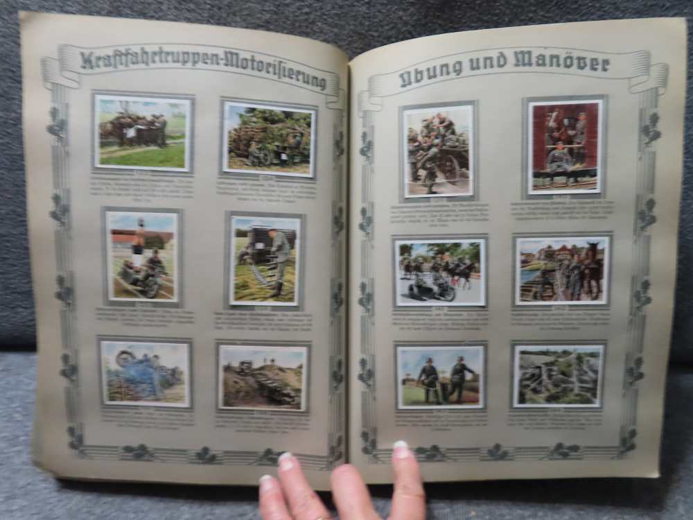 ORIGINAL WWII GERMAN CIGARETTE CARD ALBUM "DIE DEUTSCHE WEHRMACHT"-1936-img-10