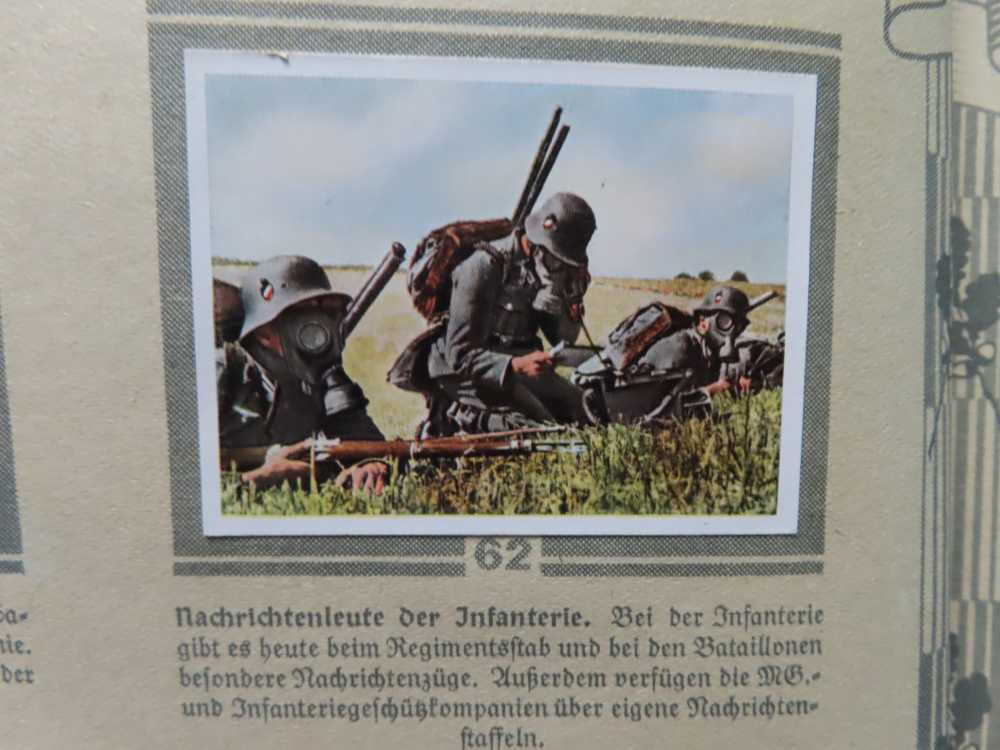 ORIGINAL WWII GERMAN CIGARETTE CARD ALBUM "DIE DEUTSCHE WEHRMACHT"-1936-img-13