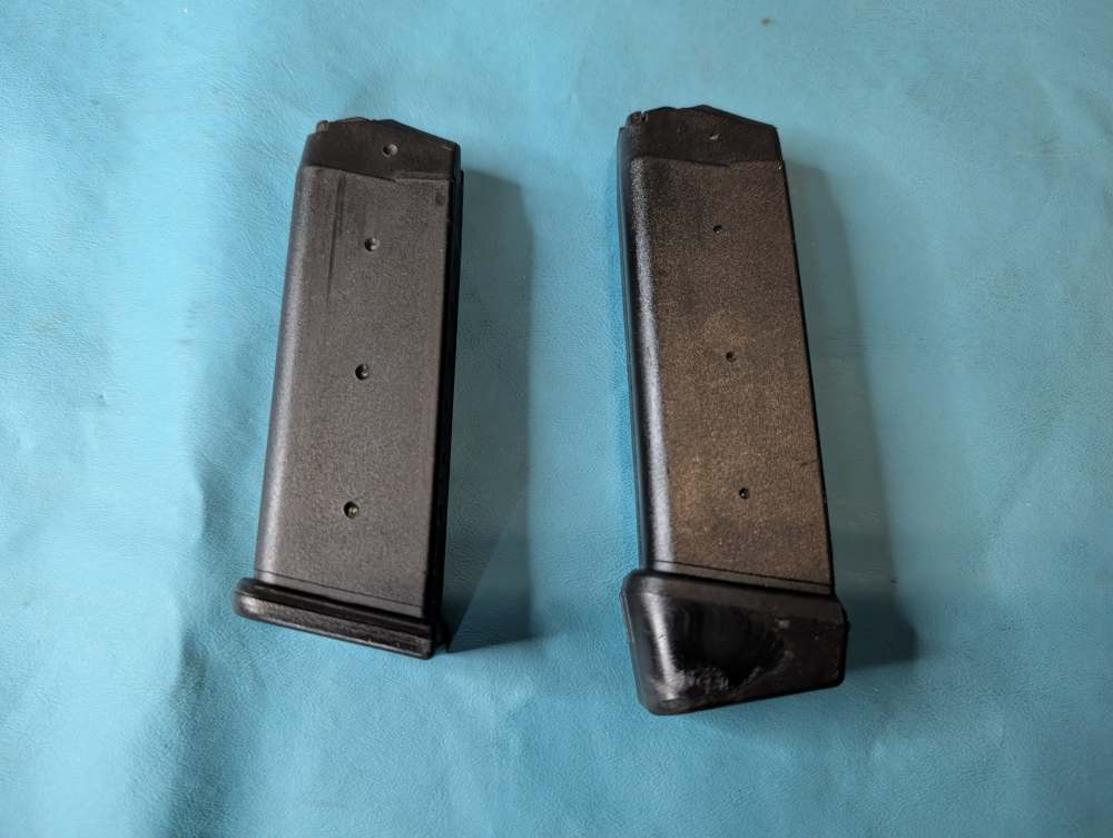 TWO U Notch Glock 19 9mm Magazine ONE 15rd ONE 15rd w/ +2 Extension-img-4