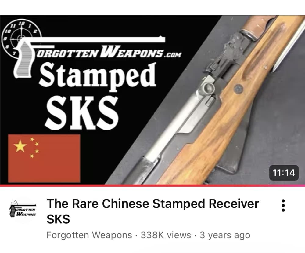 Extremely Rare Stamped Receiver Norinco Chinese SKS Type 56 matching number-img-31