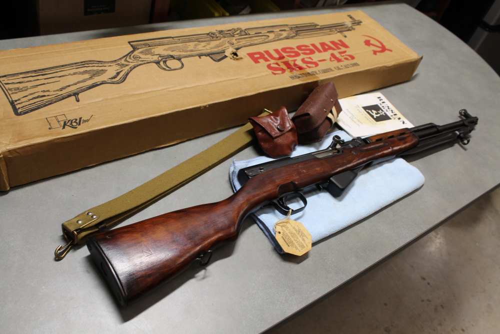 Russian SKS-45 in 7.62X39, KBI Inc, Nice condition with Box and accessories-img-0