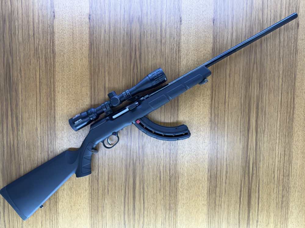 SAVAGE A17 17 HMR CLEAN! WITH SCOPE PENNY AUCTION! -img-0