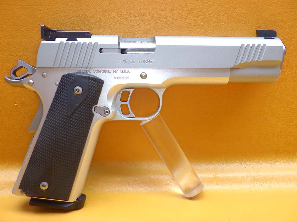 Kimber Rimfire Target .22LR 5" Match Grade Bbl 1911-Style Tgt Rubber Grips-img-0