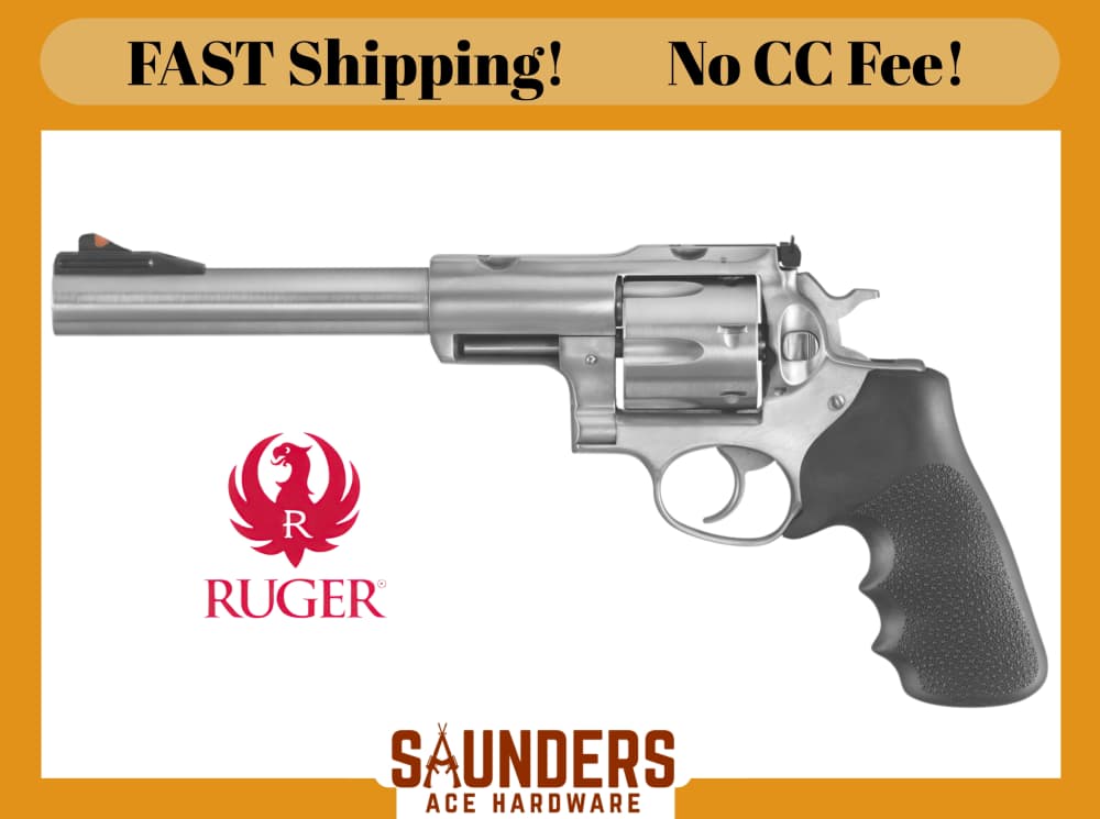 RUGER SUPER REDHAWK Stainless Revolver Triple Locking Cylinder 44m 6R 7.5"-img-0