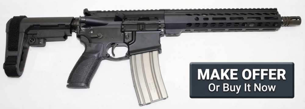 Caracal CAR814 A2 Patrol Pistol 5.56mm 11.5" AR-15 U80021319 Matte Black-img-0