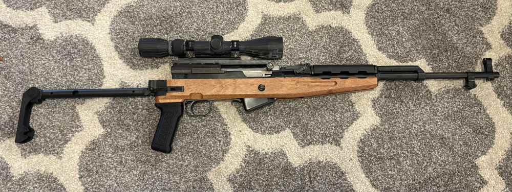Russian SKS 7.62x39 w/ HUSH folding stock all matching numbers present-img-7