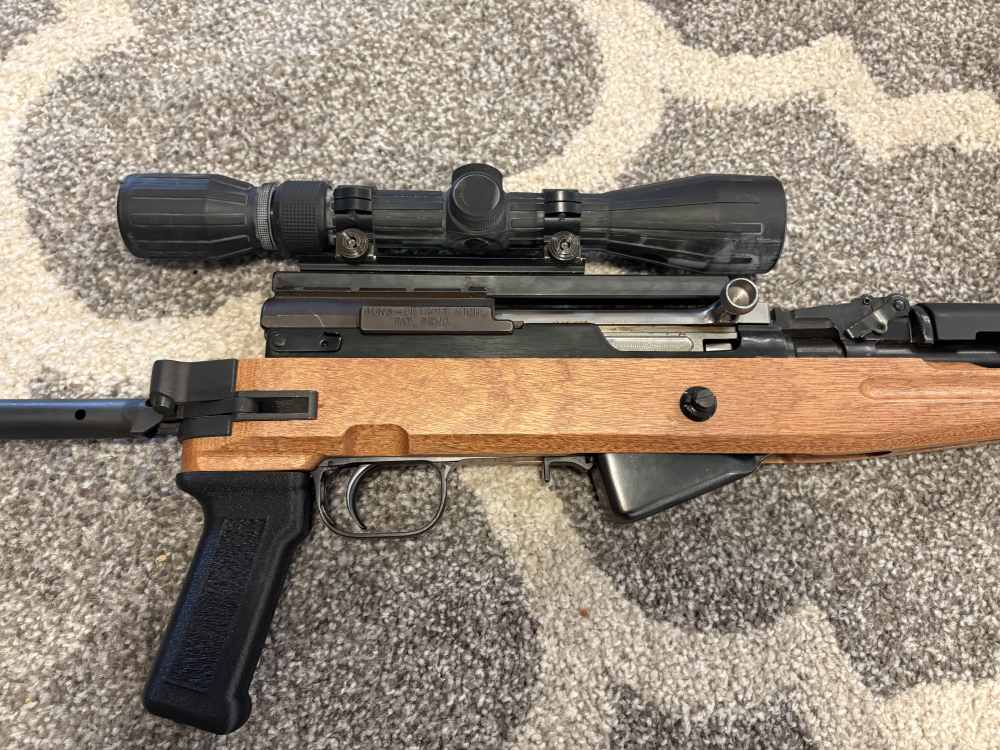 Russian SKS 7.62x39 w/ HUSH folding stock all matching numbers present-img-9