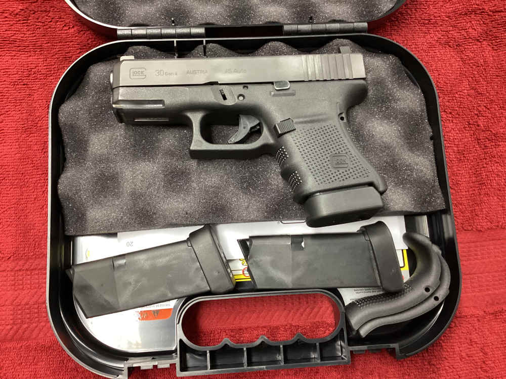 Glock 30 Gen 4 - .45ACP + 3-10Rnd Magazines & Case- NO CC FEES!-img-0