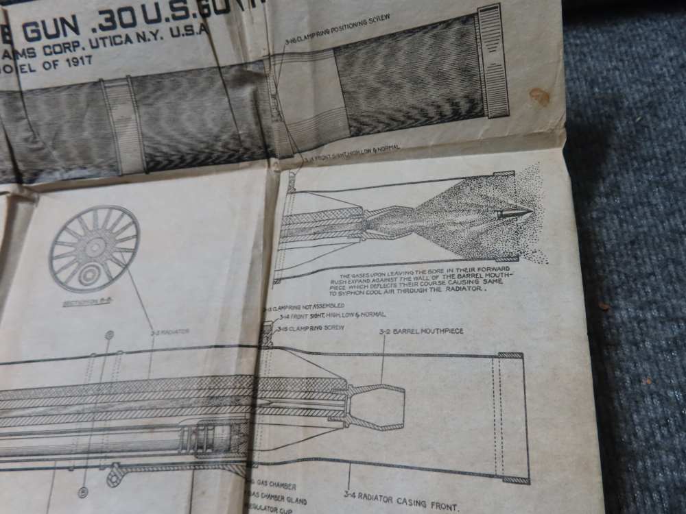 WWI LEWIS MACHINEGUN MANUAL NAMED AND DATED NOVEMBER 12, 1917-RARE !-img-22