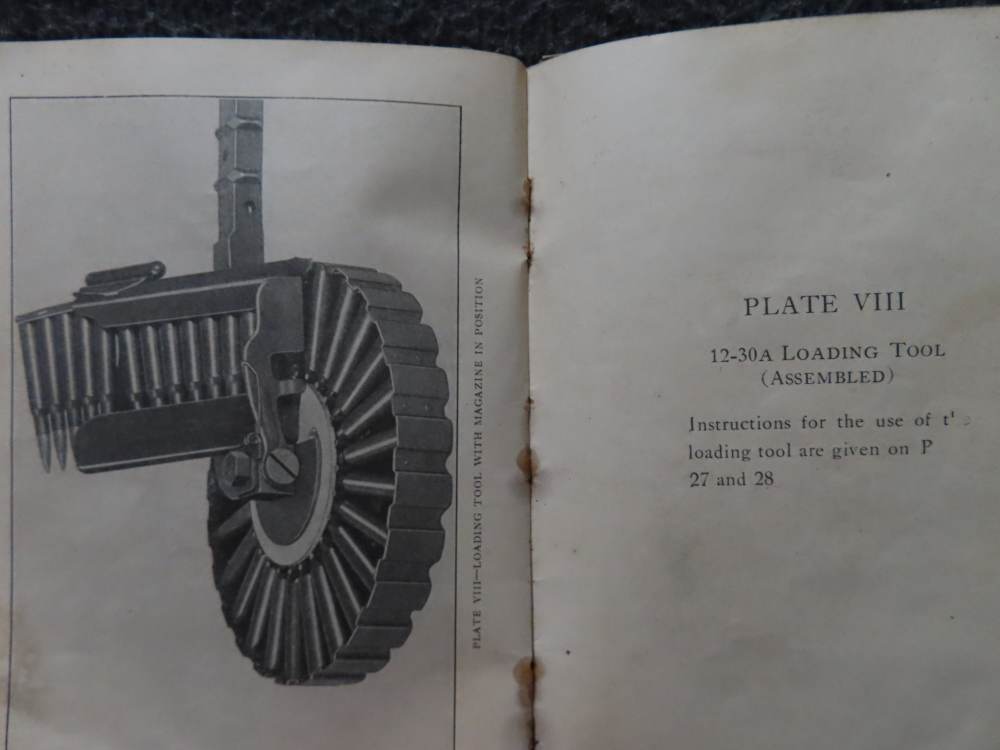 WWI LEWIS MACHINEGUN MANUAL NAMED AND DATED NOVEMBER 12, 1917-RARE !-img-13