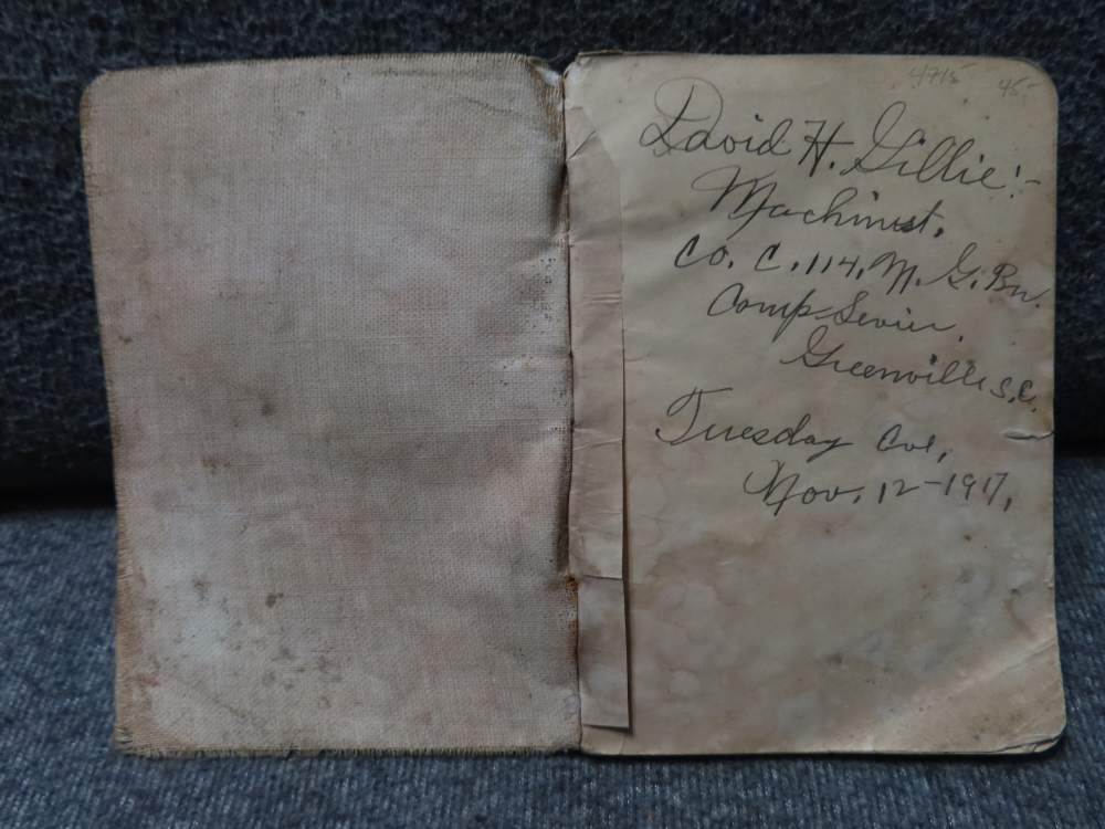 WWI LEWIS MACHINEGUN MANUAL NAMED AND DATED NOVEMBER 12, 1917-RARE !-img-4