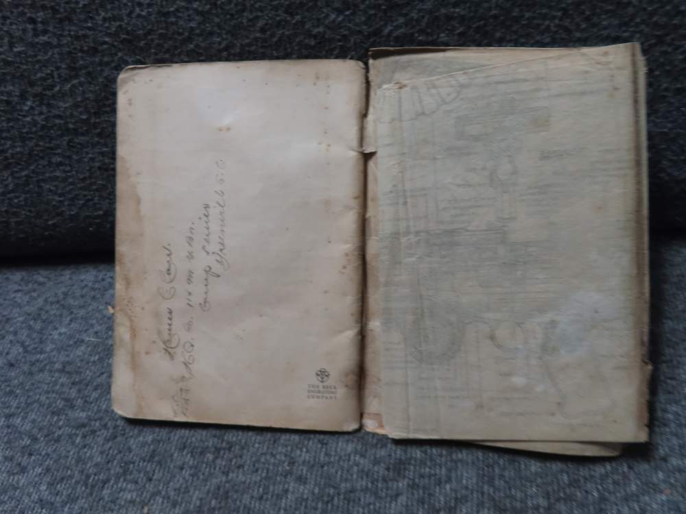 WWI LEWIS MACHINEGUN MANUAL NAMED AND DATED NOVEMBER 12, 1917-RARE !-img-23