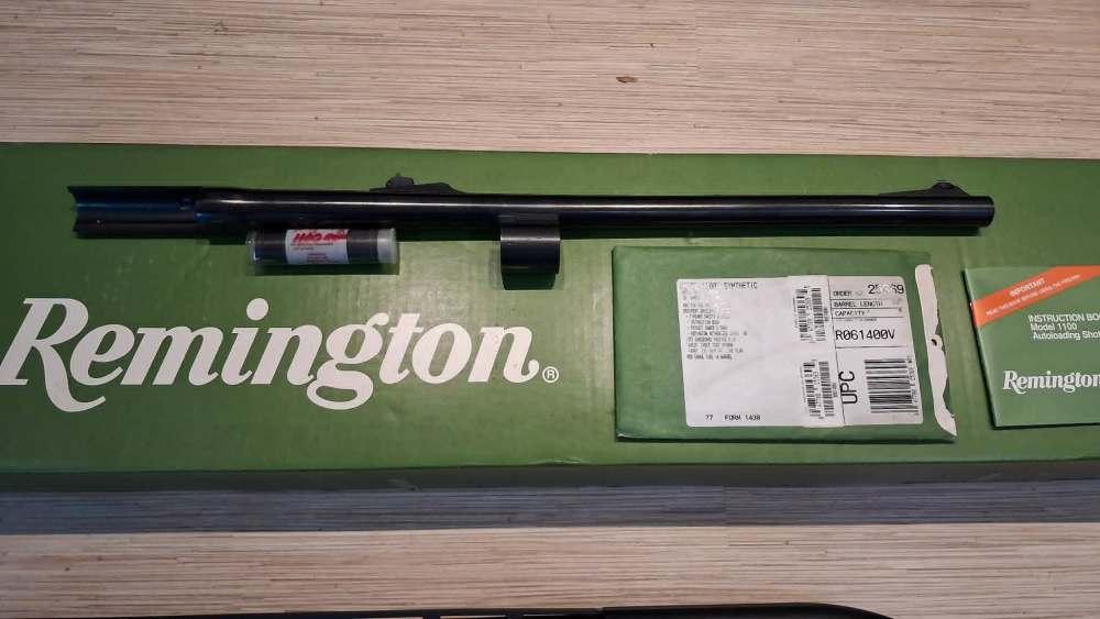 REMINGTON 1100 SYNTHETIC 12GA 28" BARREL & SLUG BARREL BOX/PAPERWORK-img-11
