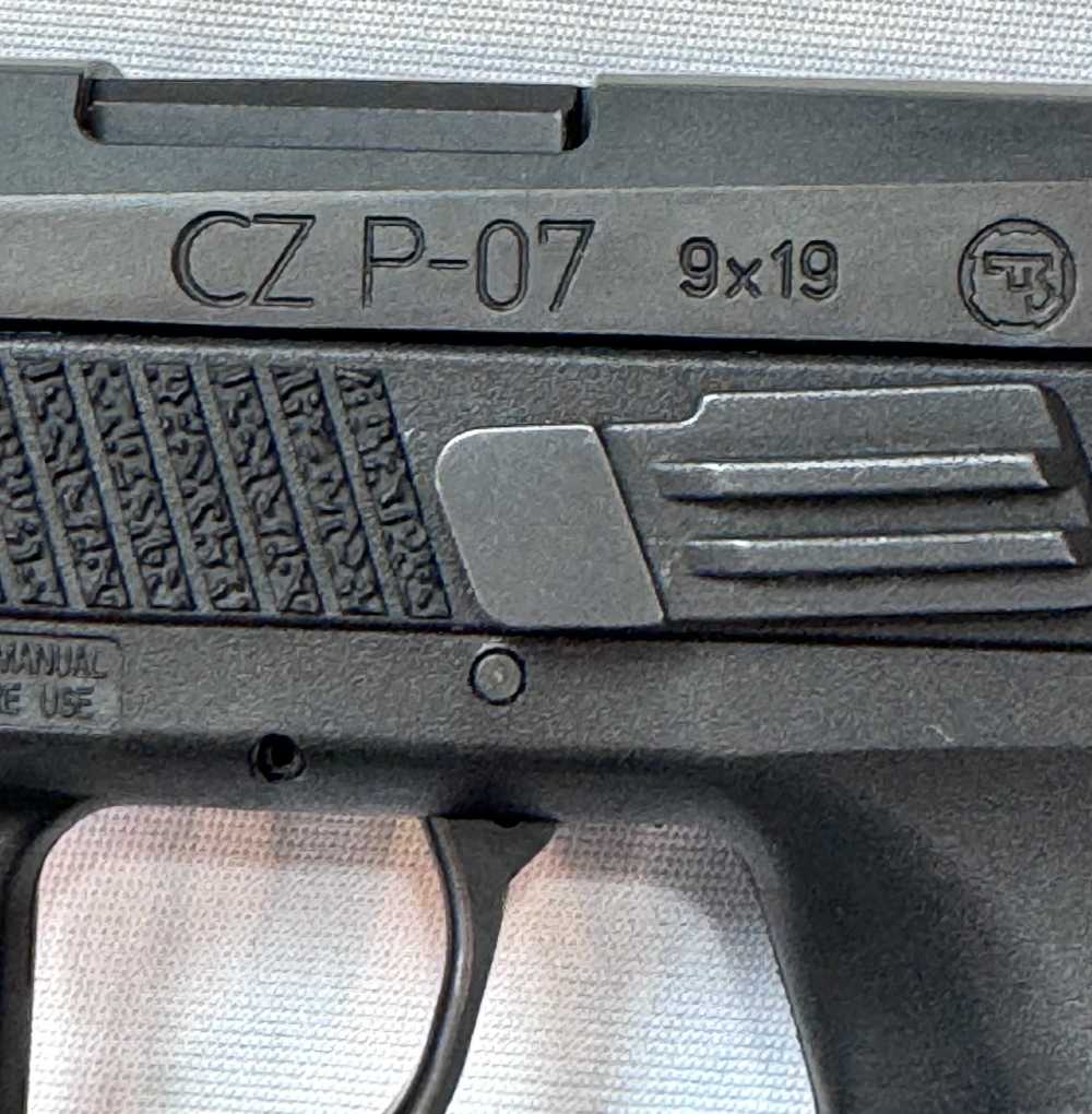CZ Model P-07 Pistol, 9mm, 3.8" Barrel, Two Mags-img-8