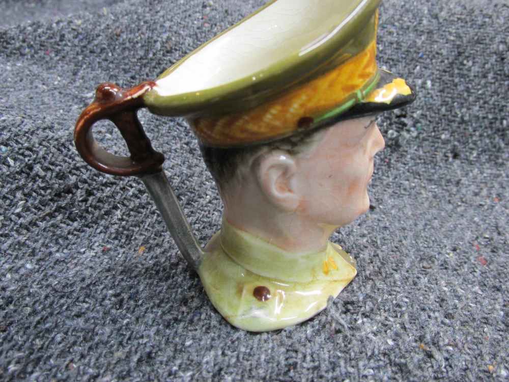 3" TALL GENERAL DOUGLAS MACARTHUR, DECORATIVE CREAMER, VINTAGE 1942 -img-3