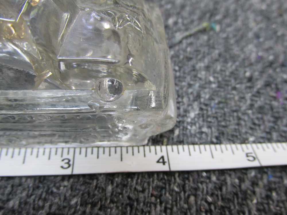 2-ORIGINAL WWII ERA GLASS SHIP & TANK CANDY CONTAINERS-NICE DISPLAY-img-6