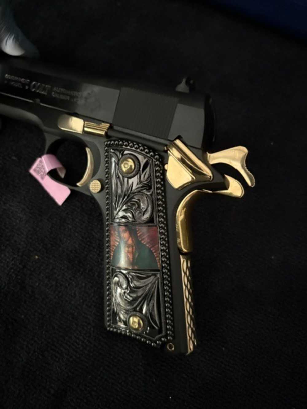 Colt 1911 Series 70 Government 45 ACP Black & Gold NR .01 start Penny-img-6