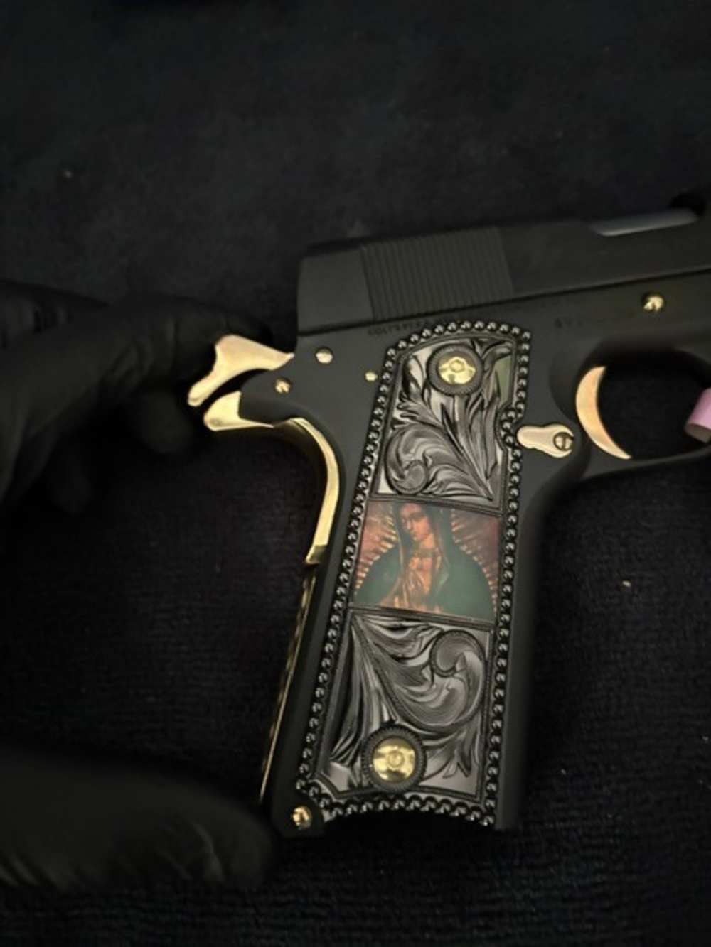 Colt 1911 Series 70 Government 45 ACP Black & Gold NR .01 start Penny-img-7