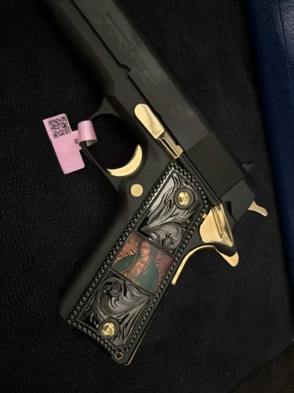 Colt 1911 Series 70 Government 45 ACP Black & Gold NR .01 start Penny-img-0