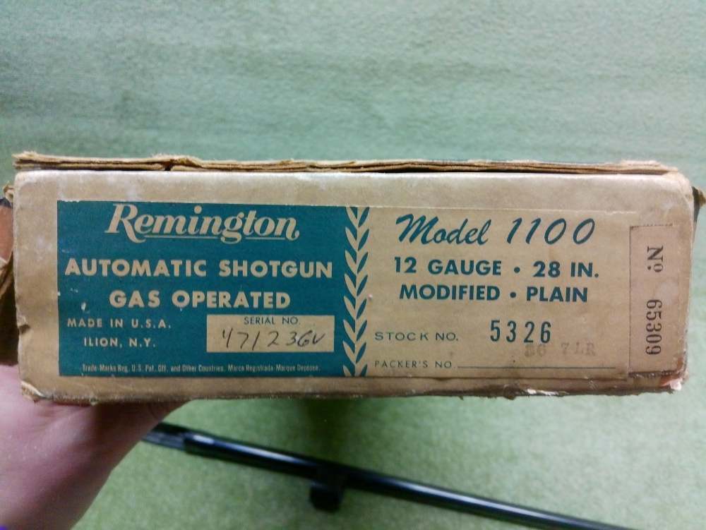 Remington 1100 12ga 28" Mod Mfg. 1968 Unfired in the Original Box!-img-48