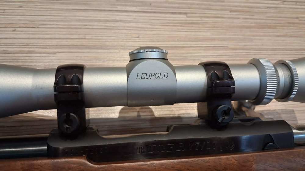 Ruger 77/17 Rotary Magazine 7024 22" Barrel 17 HMR LEUPOLD VARI X 3X9 SCOPE-img-11