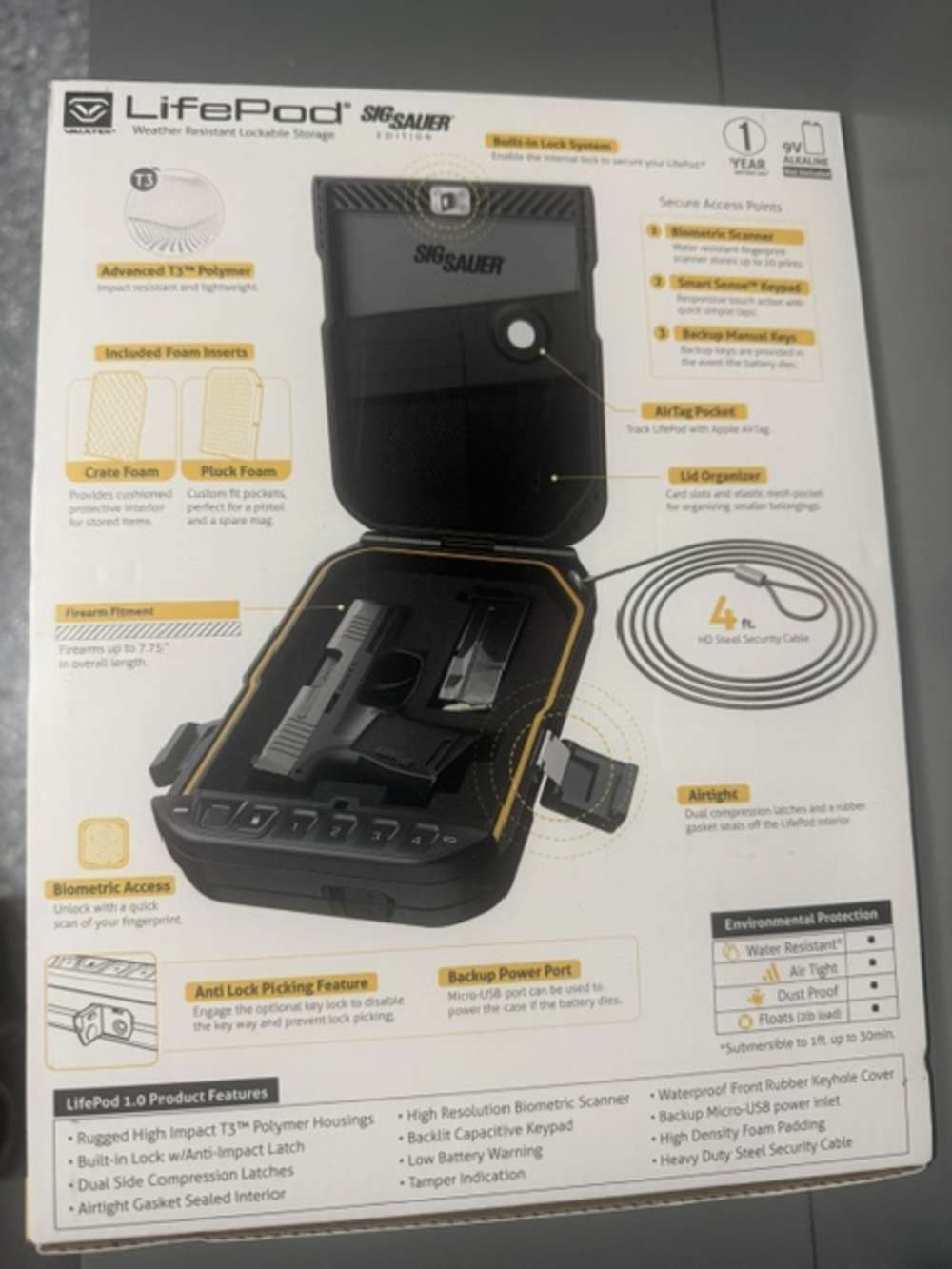 Sig Lifepod Gun Safe - Like New - NO CC FEE-img-1