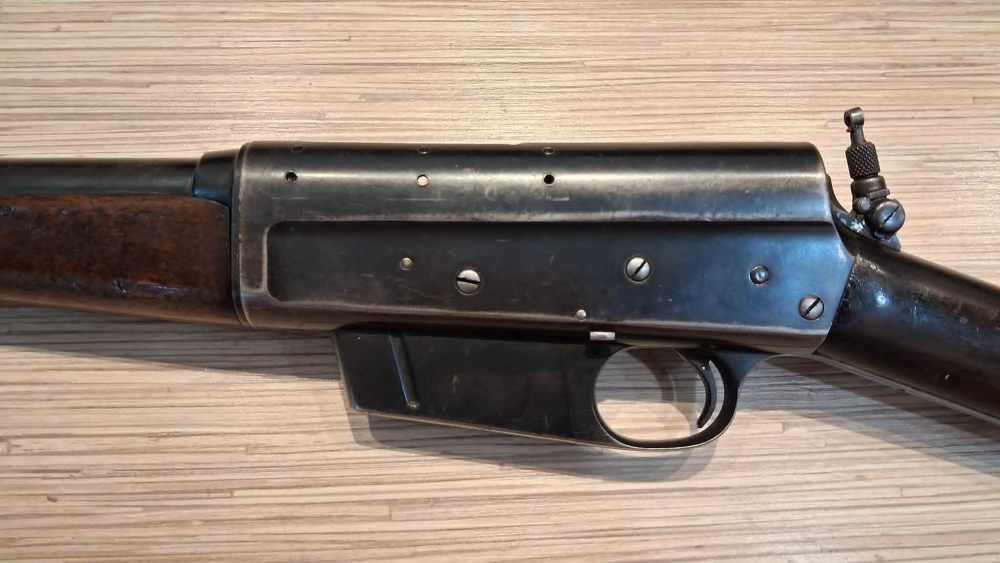REMINGTON MODEL 8 1908 300 SAVAGE SEMI AUTO RIFLE WITH PEEP SIGHT-img-8